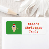 Grappig Kerst Ei Aangepast Voedsetlabel Etiket (Insitu)