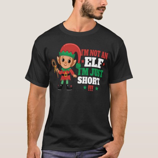 Grappig Kerst Elf Kerstcadeau Sweet T-shirt (Voorkant)