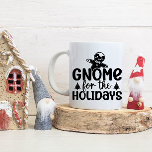 Grappig kerst gezegde, vakantie quote) tweekleurige koffiemok