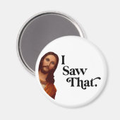 Grappig kerst, ik zag die Jezus Magneet (Voorkant / Achterkant)