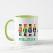Grappig Kerst Notenkraker Squad Matching Green Mok (Links)