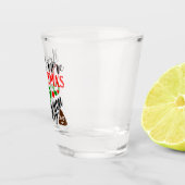 Grappig kerst onzin Vakantie feest Shot Glas (Rechts)