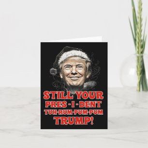Grappig Kerst President Trump Pyjama Ugly Chris Kaart
