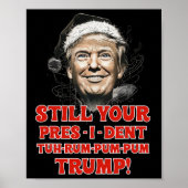 Grappig Kerst President Trump Pyjama Ugly Chris Poster (Voorkant)