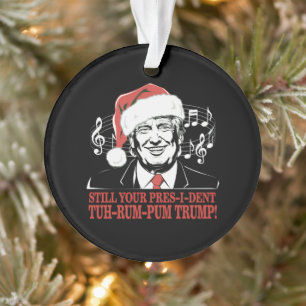 Grappig Kerst President Trump Pyjama's Ugly Xmas Ornament