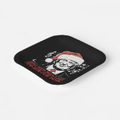 Grappig Kerst President Trump Pyjama's Ugly Xmas Papieren Bordje (Gebogen)