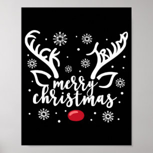 Grappig Kerst subtiele verborgen boodschap Prettig Poster
