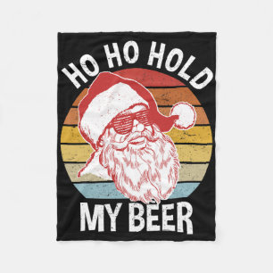 Grappig Kerst T-shirt Hipster Kerstman Ho Ho Hou M Fleece Deken