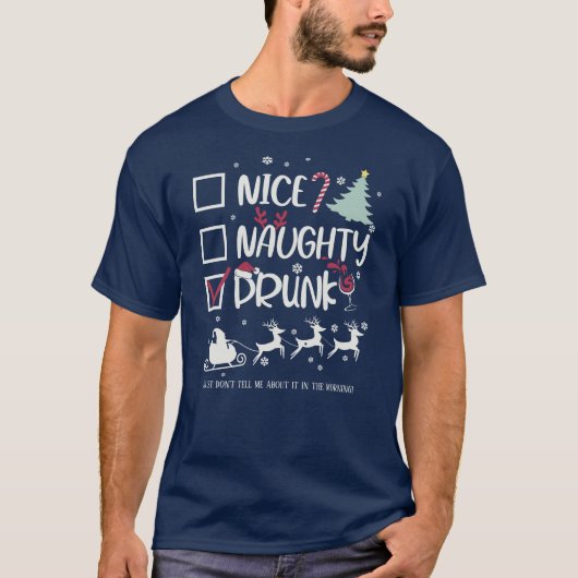 Grappig Kerst T-Shirt Voor Mannen (Voorkant)