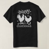 Grappig Kerst T-shirt Vrolijke Kerstkip (Design achterkant)