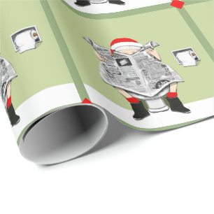 Grappig Kerst Wit Olifant Gift Cadeaupapier