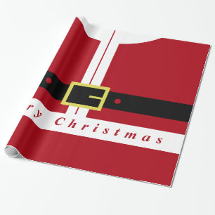 Grappig Kerst Wrapping Papier Santa Design Gift