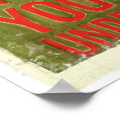 Grappig kerstbericht Poster! Poster (Hoek)