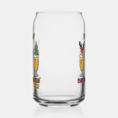 Grappig kerstbier drink feest blikvorm glas (Rechts)