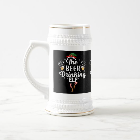 grappig kerstbier drink zelfwoordkunst bierpul (Links)