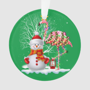 Grappig kerstbomen Flamingo Pet Santa Best Xmas Ornament