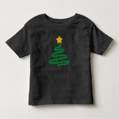 Grappig kerstboom kinder shirts (Voorkant)