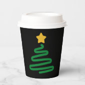 Grappig kerstboom papieren bekers (Voorkant)