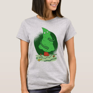 Grappig kerstboom T-shirt