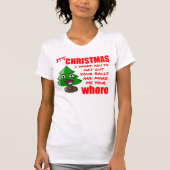 Grappig kerstboom t-shirt (Voorkant)