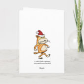 Grappig kerstboompje feestdagen kaart (Achterkant)