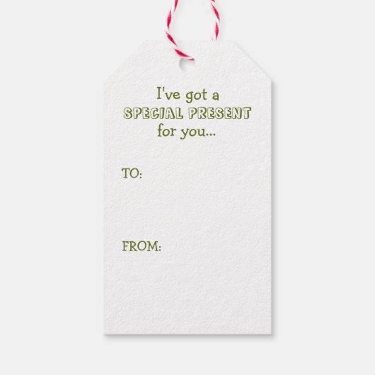 Grappig kerstboompoodle cadeaulabel (Achterkant)