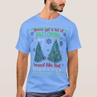 Grappig kerstboomtopper Xmas Gag Gezegden Gift T-shirt