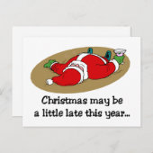 Grappig kerstBriefkaart Feestdagenkaart (Voorkant / Achterkant)