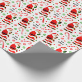 Grappig Kerstcadeau Cadeaupapier (Hoek)