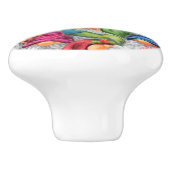 Grappig kerstcadeau Happy Gnomes Keramische knop (Zijkant)