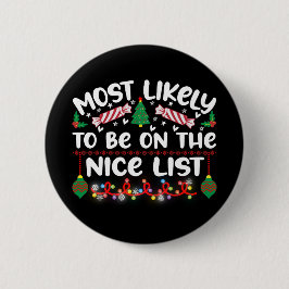 Grappig kerstcadeau in de lijst Nice Ronde Button 5,7 Cm