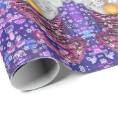 Grappig kerstcadeau inpakpapier Happy Gnomes (Rol Hoek)