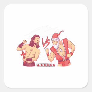 Grappig Kerstcadeau voor Gamer en Gamingliefhebber Vierkante Sticker