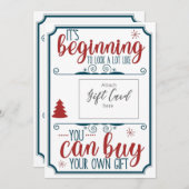 Grappig kerstcadeau voor Voucher Holder (Voorkant / Achterkant)