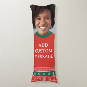 Grappig kerstcadeau voor vrouwen op maat gemaakte lichaamskussen