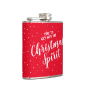 Grappig kerstcadeau White Elephant Party Moderne Heupfles (Rechts)