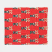 Grappig kerstcadeaufotografie fleece deken (Voorkant (Horizontaal))