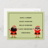 Grappig kerstcadeaukaartje briefkaart (Voorkant / Achterkant)