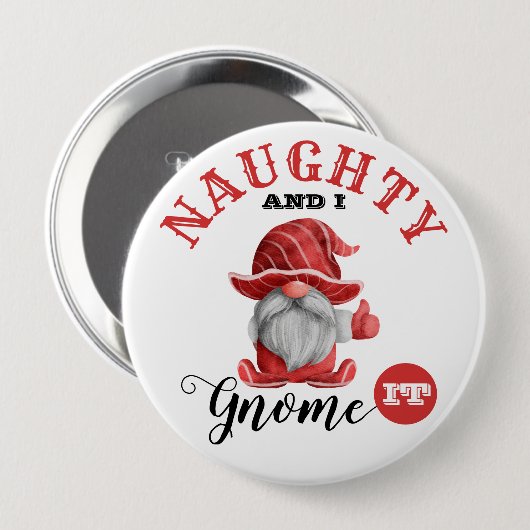 Grappig kerstcadeautje Button (Voorkant /achterkant)