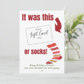 Grappig kerstcadeautje Kaart Holder (Staand voorkant)