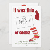 Grappig kerstcadeautje Kaart Holder (Voorkant / Achterkant)