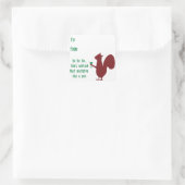 Grappig kerstcadeautje Label met eekhoorn (Tas)