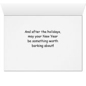 Grappig kerstdalmation Dog en Tree (Binenzijde Horizontaal (Onderkant))