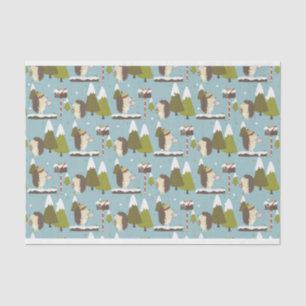 Grappig kerstegel-Kind Tissuepapier