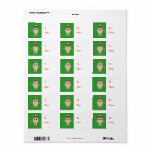 Grappig kerstei Cadeau Label Label (Full Sheet)