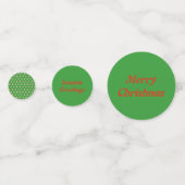 Grappig kerstei, gepersonaliseerd confetti (Voorkanten)
