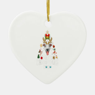 Grappig kerstfeest 2020 - Boom Greyhound Mask Cost Keramisch Ornament