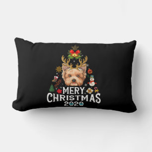 Grappig kerstfeest 2020 Tree Yorkshire Mask Costum Kussen