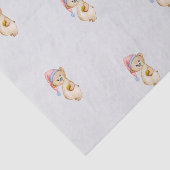 Grappig Kerstfeest beer in een Kerstmuts in waterv Tissuepapier (Detail)