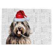 Grappig Kerstfeest Bergamasco Hondenliefhebber Groot Cadeauzakje (Achterkant)